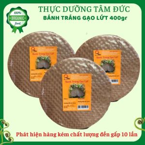 Bánh Tráng Gạo Lứt Quy Nguyên xấp 400gr Tâm Đức