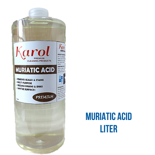 KAROL Muriatic Acid 1 Liter (Swimming Pool, Floor, Bathroom, Tiles ...