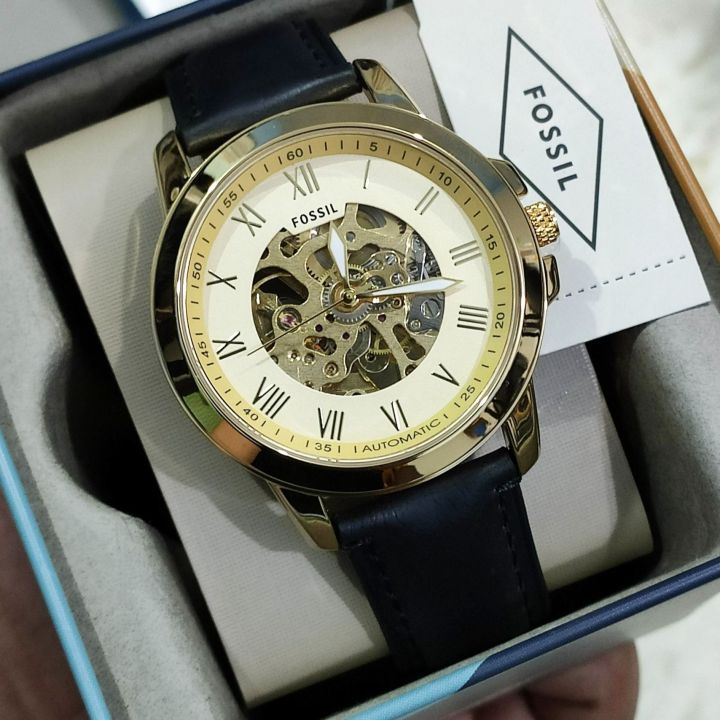 Leather Fossil Original ME3099 Grant Fully Automatic Skeleton