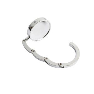 Foldable Purse Hook For Women Mini Blank Pattern Table Hanging Hook Portable Desk Handbag Storage Hanger Daily Bag Organizer Accessory