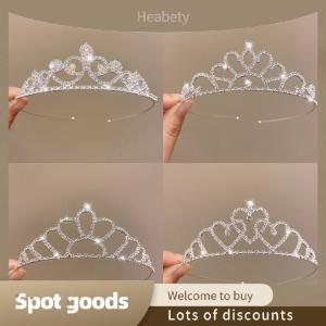 Heabety Fashion Bride Crown Golden Wedding Hair Accessories Crystal Rhinestone Bride Wedding Tiaras And Crowns Headpiece Hair Ornament
