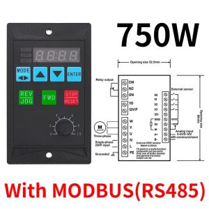 (In stock) 1.5KW Frequency Converter Electric Inverter 750W RS485 Add Motor Driver MCU 220V Single Phase Input 3-Phase Output