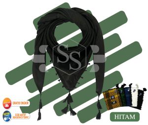 SORBAN TACTICAL SORBAN MOTIF GARIS SORBAN HAJI SORBAN LATAR HITAM