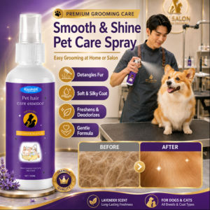 Pet Grooming Spray Nourishing Softening Fur Care Spray Dog Cat Conditioning Spray Pet Hair Care Spray