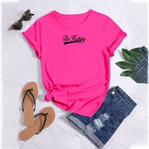 HJ-kaos Wanita Fanta Behappy DTF