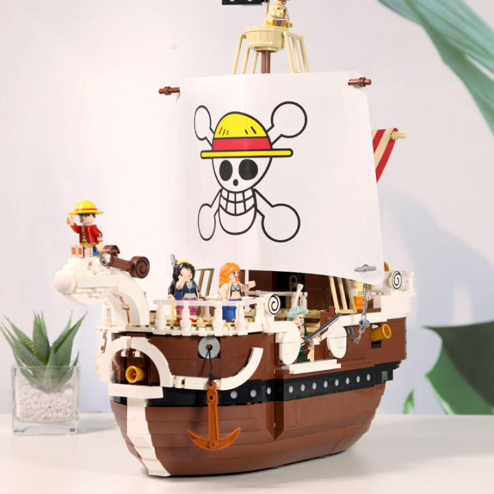 Lego One Piece Series Luffy Pirate Ship Model Adult Difficult Boys