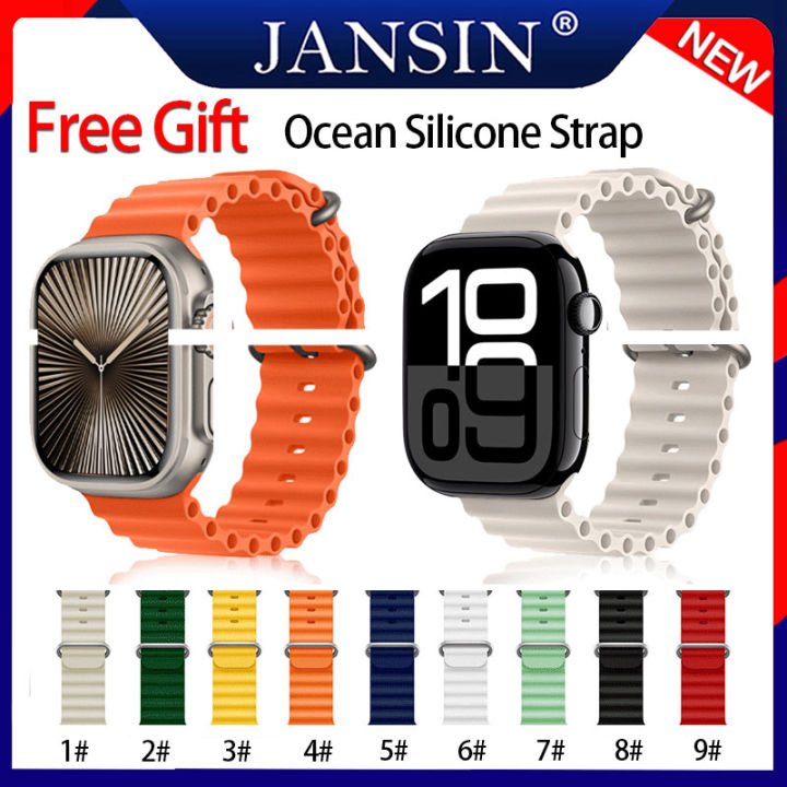 Lazada Apple Watch Series Silicone Band Breathable Silicone Band For Apple  Watch Ultra 49mm Rubber Strap Bracelet IWatch Series Se Band Ultra 49mm