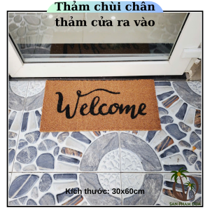 Thảm cửa ra vào Có Đế Chống Trượt Thảm Loại Tốt Kích thước: 30x60cm