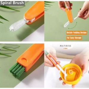 3 in 1 Multifunctional Cup Lid Cleaning Brush Cup Cover Lid Cleaner