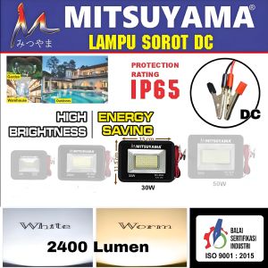 Lampu Sorot AC DC Mitsuyama Series Sinar 10W 20W 30W 50W 100W 200W 300W 400W LED Flood Light IP65 AN