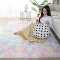 120*160cm Home living room bedroom floor carpet Gradient color carpet bedroom living room bedside washable mat soft fluffy carpet. 