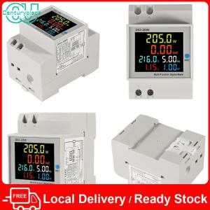 [Local Delivery] D52-2066 Frequency Power Meter 100A 6 IN 1 Voltmeter Ammeter 110V 220V Electricity Usage Monitor Built-in Current Transformer Household Industrial Use