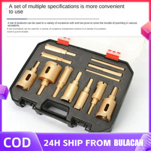 12pcs Diamond Drill Bit Set for Glass Marble & Stone - 6-35mm Hole Saw Kit with Hand Tools Granite Tile Ceramic