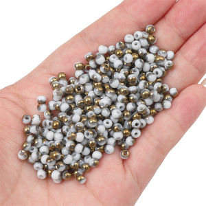 10g 6/O 4mm High Quality Glass Beads Metallic Loose Spacer Beads for DIY Jewelry Craft Sewing Making Accessories