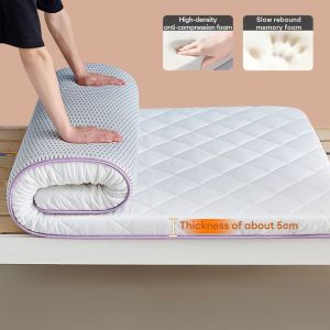 Mattress Queen 6CM Latex Mattress Topper King/Single Foldable Tatami Foam Mattress 记忆棉床垫