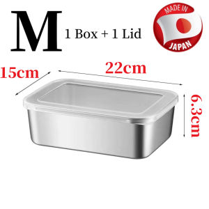 6/9PCS Stainless Steel Refrigerator Fresh-keeping Box/Food Storage Box with Cover/Food Container/Picnic Food Trays/Kitchen Organizers