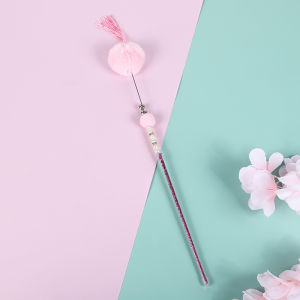 Cat Funny Stick Cat Wand Teaser Stick Rabbit Fur with Small Bell Toy 30cm