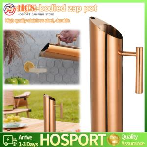 【HCS】 1.5/2L Stainless Steel Cold Water Kettle Large Capacity Water Jug Ergonomic Handle Water Pot for Coffee Tea Juice