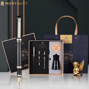 Bút ký Montagut cao cấp BÚT KÝ KHẮC TÊN MIỄN PHÍ THEO YÊU CẦU KHẮC LOGO - FULL BOX Bút ký tên khắc tên quà tặng cao cấp