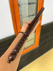 Tongkat Godo Kayu Galih Asem Model Profil Gada Panjang 55cm