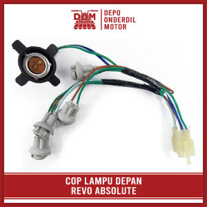 Cop Lampu Depan REVO ABSOLUTE (PSP) - Pitingan Fiting Socket Soket Dop Utama + Kota + Riting Honda