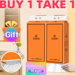 【BUY1TAKE1】1500 Sheets Wall-Mounted Tissue Tree Care Tissues Paper Large Size hang Paper Toilet gift