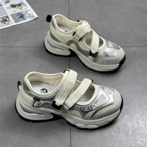 Mary Jane Women's Shoes Ugly Cute Baotou Sandals Women's Thick-soled Breathable Big Toe Shoes Sports Daddy Shoes