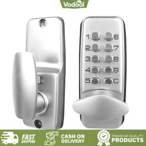 [Vodool Sport Center]Waterproof Mechanical Digital Door Lock Push Button Keypad Keyless Code Combination Lock