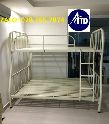 GIƯỜNG TẦNG 80CM 1M 1M2 1M4 1M6 DÀI 2M - SẮT ỐNG TRÒN GIÁ RẺ