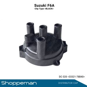 SUZUKI MULTICAB F6A DISTRIBUTOR CAP CLIP TYPE BLACK 33321-78B40 DC-320