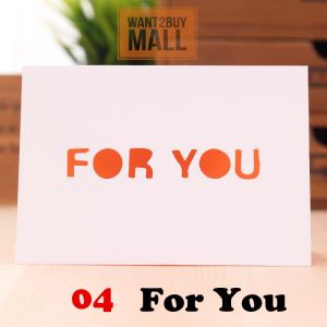 UMI Large Creative Hollow Out Greeting Card Envelope Business Florist Activity Gift Wish Message Card Kad Ucapan 创意贺卡