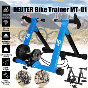 JXT Blue Indoor Cycling Trainer for Home Training Magnetic Resistance Bike Trainer Fitness Station Bicycle Trainer Rollers 26-28"
