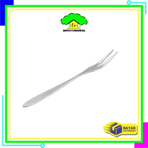 MI-C946 Garpu Buah Stainless Tusukan Buah Kue Puding Garpu 2 Gigi / Alat Tusuk Makanan Fruit Fork Serbaguna Garpu Kecil Souvenir Pernikahan