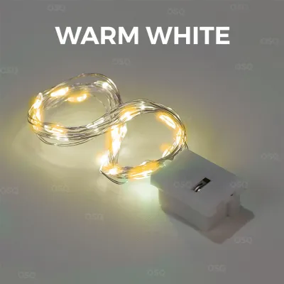 OSQ 1m/2m/3m/4m/5m 3 Modes Battery Operated Copper Wire Fairy String Light For Home Decoration
