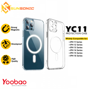 Yoobao YC11 Premium Shockproof Strong Magnetic Case with Camera Lens Cover For iPh 11/ 12/ 13/ 14/ 15/ 16