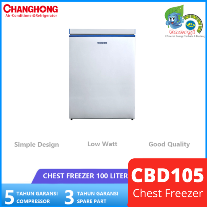 Freezer changhong 100 deals liter