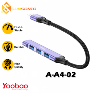 Yoobao A-A4-01 USB-A 2.0 Male to USB-A 2.0 Female-4 / A-A4-02 USB-A 3.0 Male to USB-A 3.0 Female-1+USB-A 2.0-3 USB-A Hub