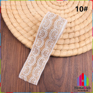 HB 2m Handmade Decorations Linen Volume Burlap Ribbon Cloth Roll Lace DIY Manual Accessories