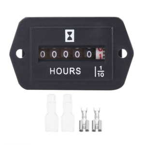 Portable Industrial Accumulating Time Counter Digital Display Electronic Hour Meter For Diesel-Gasoline Engine Generator