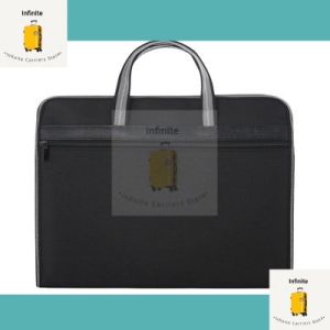 A4 Zipper Business Document Bag Waterproof File Handle Bag Multi Purpose Work Briefcase Portable Office File Folder
