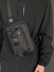 Crossbody Bag for Men Multi Compartment Water-Resistant Oxford Mens Bag Casual Sling Bag