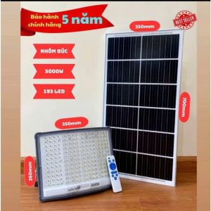 Đèn Năng Lượng Mặt Trời 5000W Mắt Ngọc Kim Cương Cao Cấp - Pin 35*70cm LED 5054 Siêu Sáng - Vỏ Nhôm Đúc Nguyên Khối.