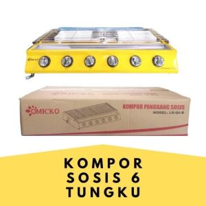 KOMPOR PANGGANGAN SOSIS/PANGGANGAN BBQ OMICKO 6 Tungku