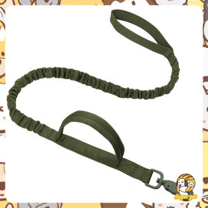 Dog Collar Nylon Soft Rubber Handle Control Training For Medium Military Adjustable Tactical Collar with Leash