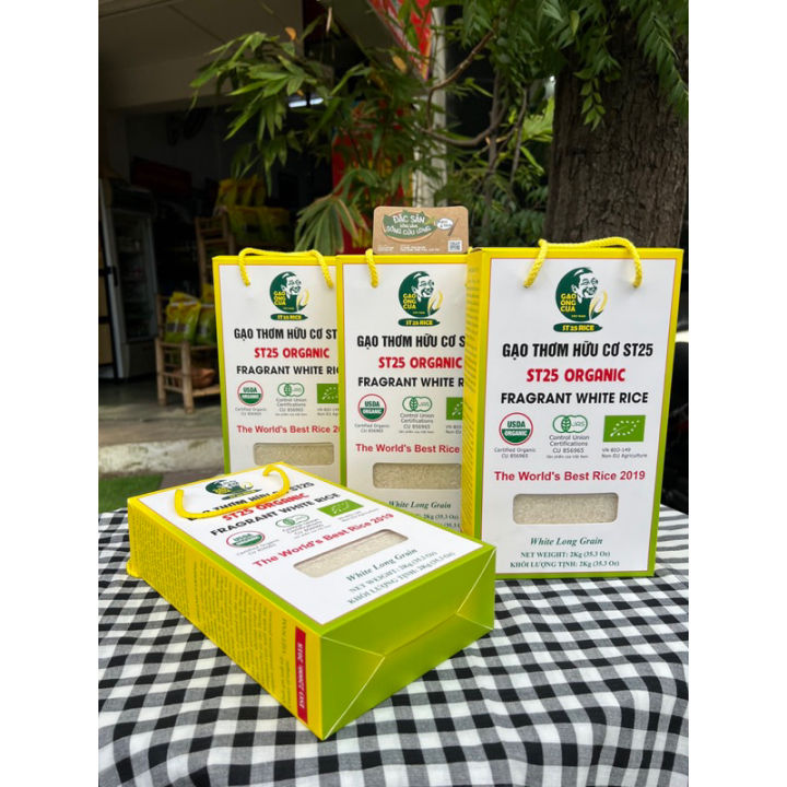 Gạo ST25 hữu cơ Gạo Ông Cua