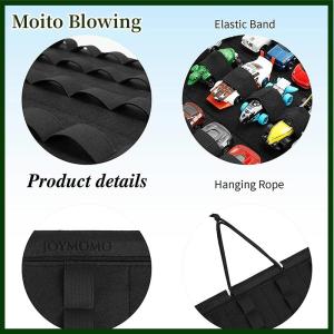 Moito Hanging Organizer For Hot Wheels Wall Mount Display Case Large Capacity Storage Box Bags Hold Up Toy Matchbox Cars Kids Gift