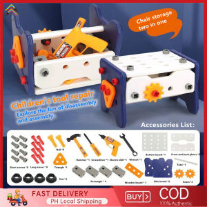 40-piece set Toolbox Kit Educational Toys Boys Tool Set Simulation Plastic Repair Tools Christmas Gift 【Exquisite gift box packaging】