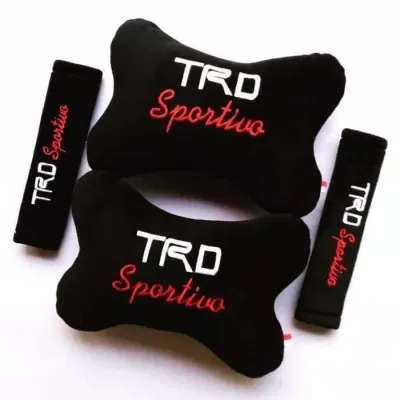 Bantal Mobil 2 in 1 TRD SPORTIVO Headrest Car Set 2in1 TRD