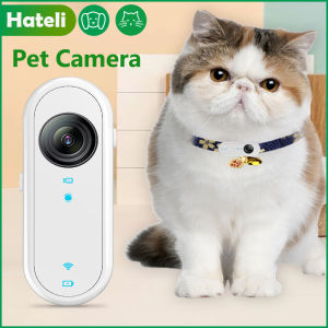 HATELI Pet DogsCamera ThumbCamera HD Outdoor Cat Puppy Walking Portable SportsCamera WIFI APP Connection Pet Walking Supplies