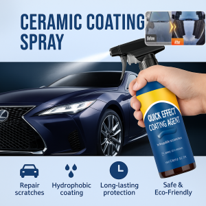 Car Ceramic Coating Spray Car Paint Sealant Care Spray Wax For Car Scratch Repair Renovation Protection 120ml 汽车镀膜剂